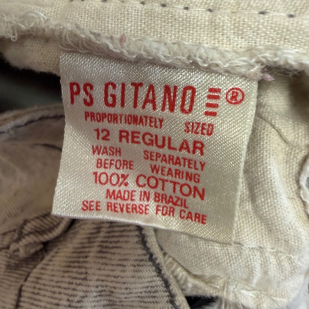 PS Gitano Mom Jeans Women Size 12 Gray Vintage 80s High Rise Acid Wash - Picture 3 of 7